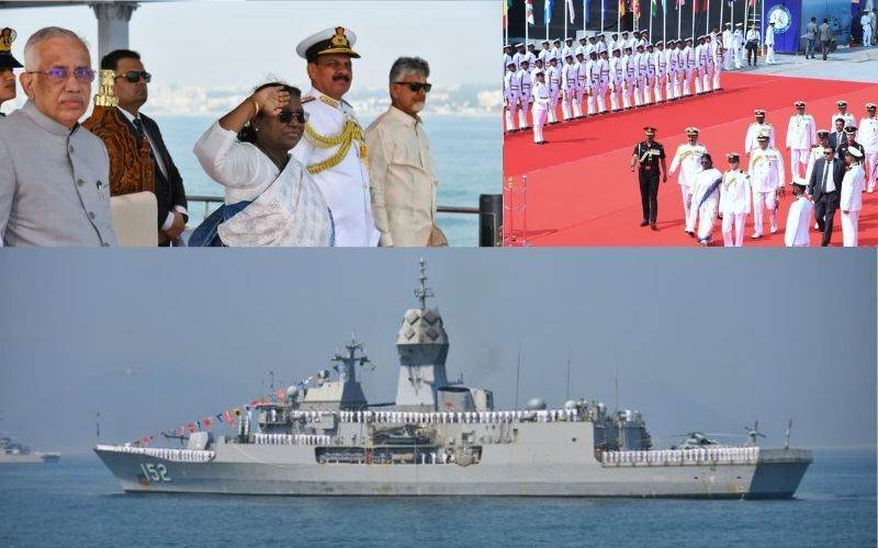 ہندوستانی بحریہ ملک کے سمندری مفادات کے تحفظ میں چوکس: صدر جمہوریہ مرمو